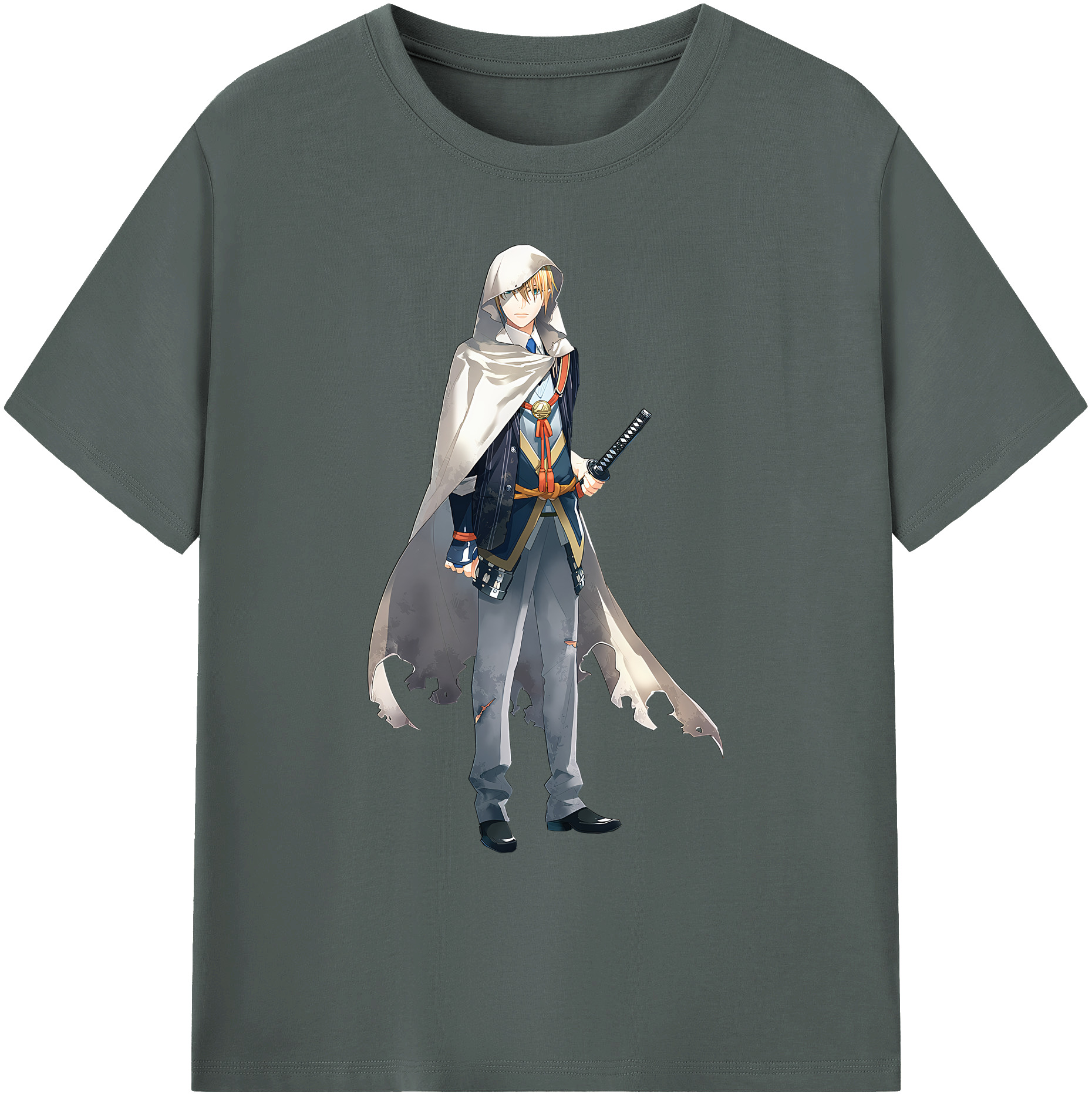 （画像用） 刀剣乱舞 Touken Ranbu 綿100％ メンズ半袖Tシャツ｜肌触りやわらか＆通気性
